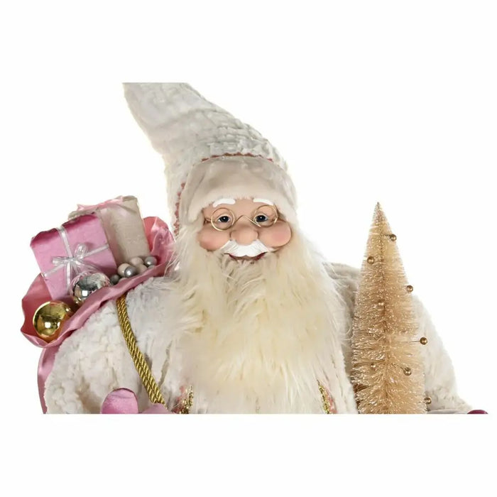 Коледна Украса DKD Home Decor Сив Розов PVC Дървен 60 x 50