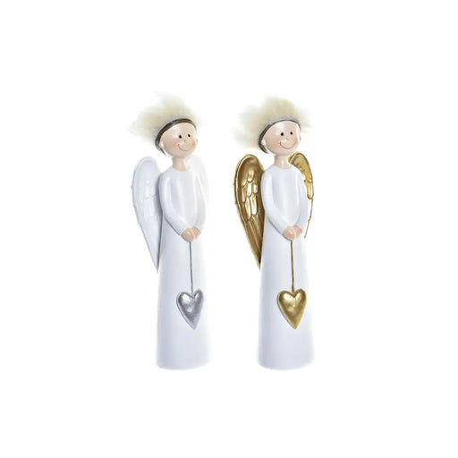 Коледна Украса DKD Home Decor Смола Ангел (7,5 x 5 x 21,5