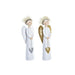 Коледна Украса DKD Home Decor Смола Ангел (7,5 x 5 x 21,5