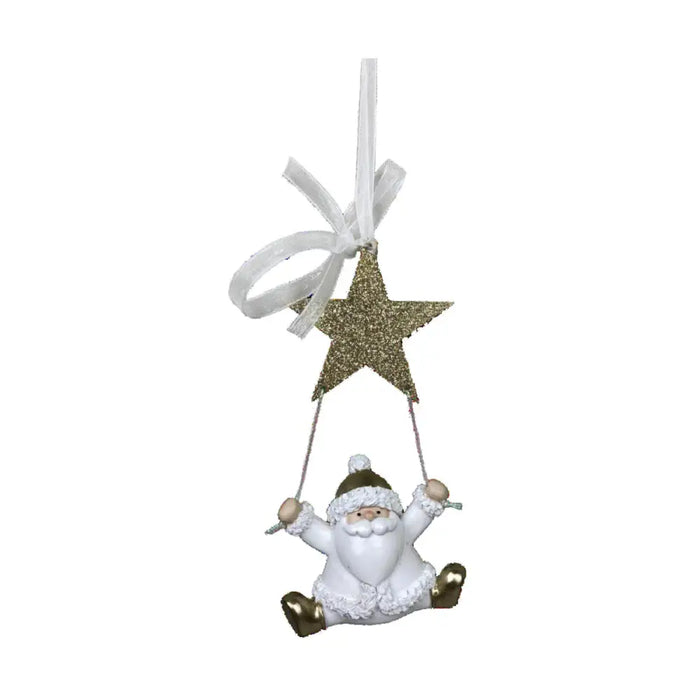 Коледна Украса DKD Home Decor Смола Дядо Коледа (6,5 x 4 x