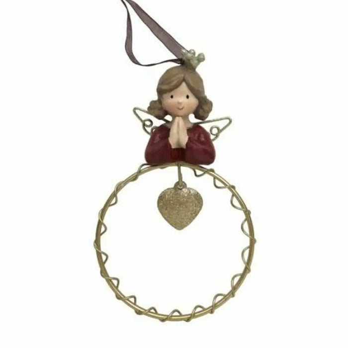 Коледна Украса DKD Home Decor Смола Кръгове (9 x 3 x 13,5