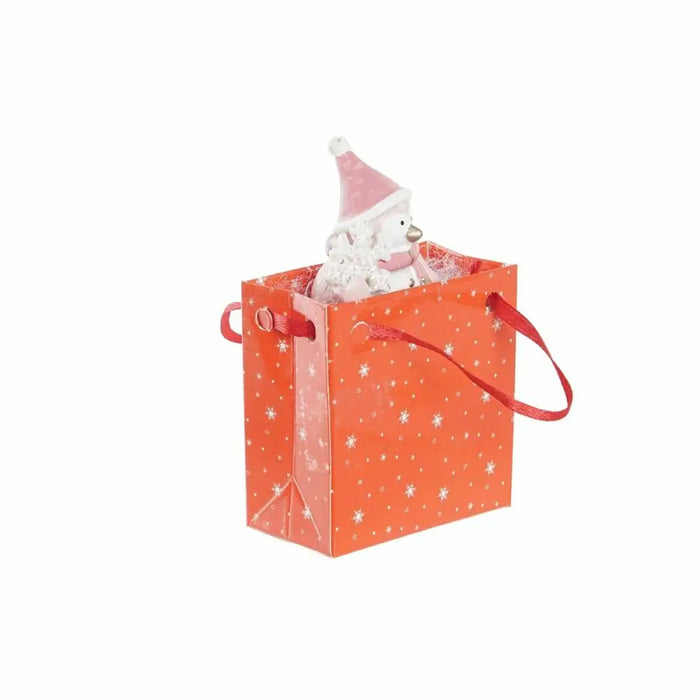 Коледна Украса DKD Home Decor Смола Снежен човек (3,5 x 2,5