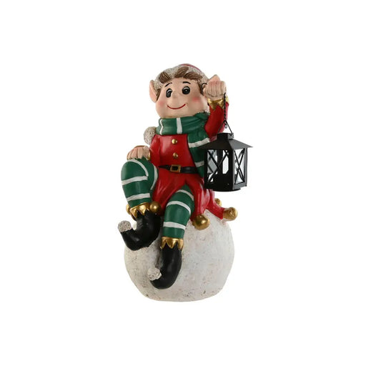 Коледна Украса Home ESPRIT Бял Черен Червен Зелен Елф 26 x