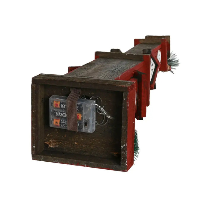 Коледна Украса Home ESPRIT Бял Червен 16 x 14 x 63 cm (2
