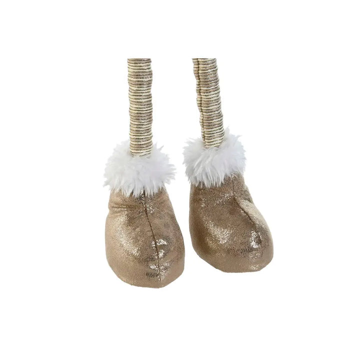 Коледна Украса Home ESPRIT Бял Бежов Гном 30 x 20 x 58 cm