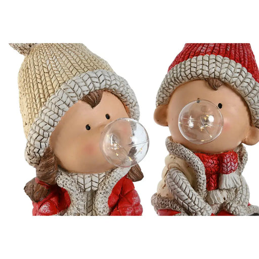 Коледна Украса Home ESPRIT Бял Червен Зелен 20,5 x 23 x 51