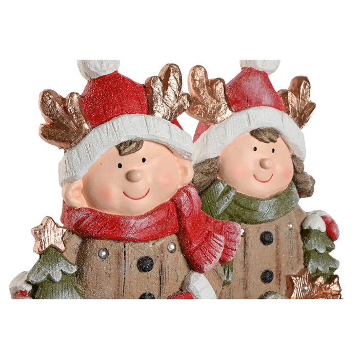 Коледна Украса Home ESPRIT Кафяв Червен 23 x 10,5 x 40 cm