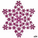 Коледна Украса Krist+ 91781 91781 Фуксия Звезда 29 x 0,1 x