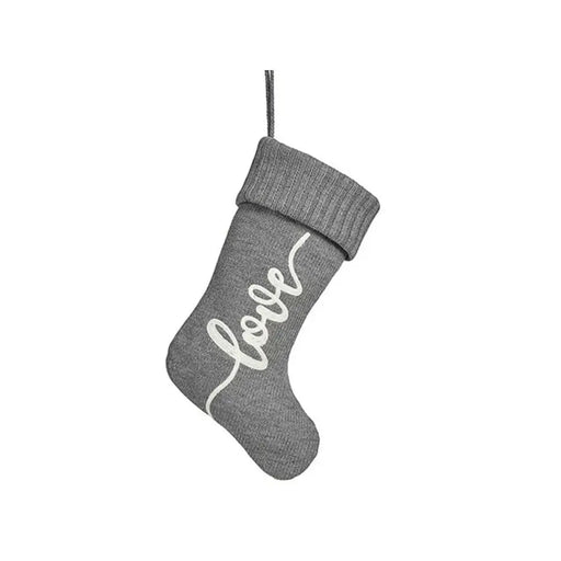 Коледна Украса Krist+ FG09-PX21418B Love Бял Сив Плат