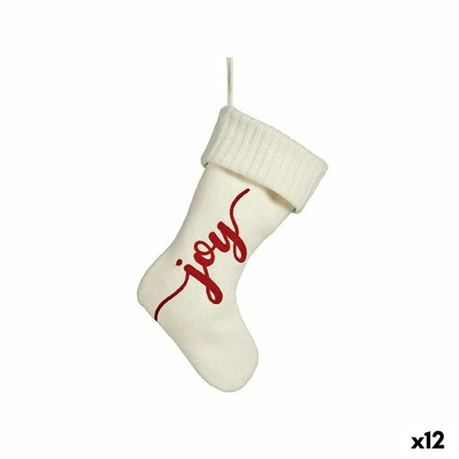 Коледна Украса Krist+ FG09-PX21418C Joy Бял Червен Плат