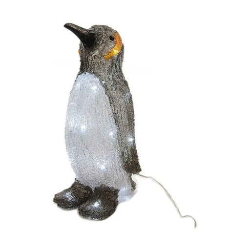 Коледна Украса Lumineo Пингвин 17 x 16 x 33 cm Бял (4 Части)