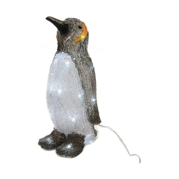 Коледна Украса Lumineo Пингвин 17 x 16 x 33 cm Бял (4 Части)