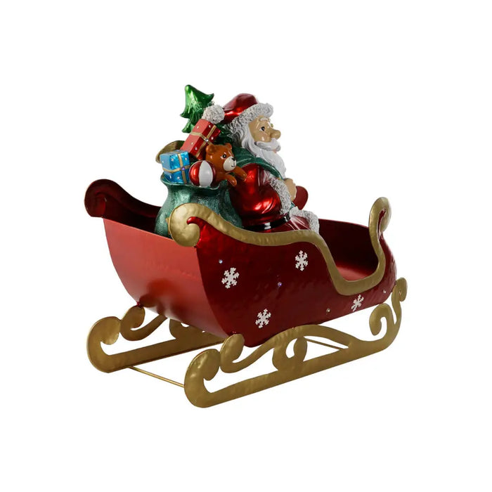 Коледна Украса Home ESPRIT Червен Многоцветен Дядо Коледа