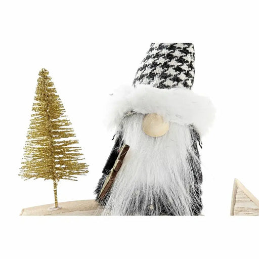 Коледна звезда DKD Home Decor полиестер MDF Звезда (2 броя)