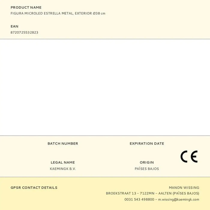 Коледна звезда Lumineo Метал Ø 38 cm