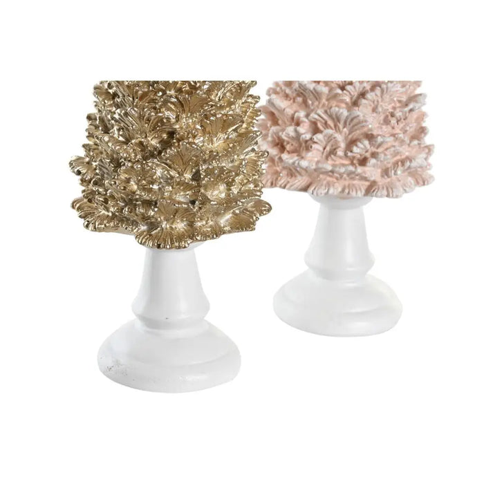 Коледна Украса DKD Home Decor Дърво Смола (10,5 x 10,5 x 32