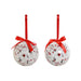 Коледни топки Home ESPRIT Бял Червен PVC (7 броя)