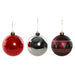Коледни топки Home ESPRIT Червен Сребрист полиетилен 21,5 x
