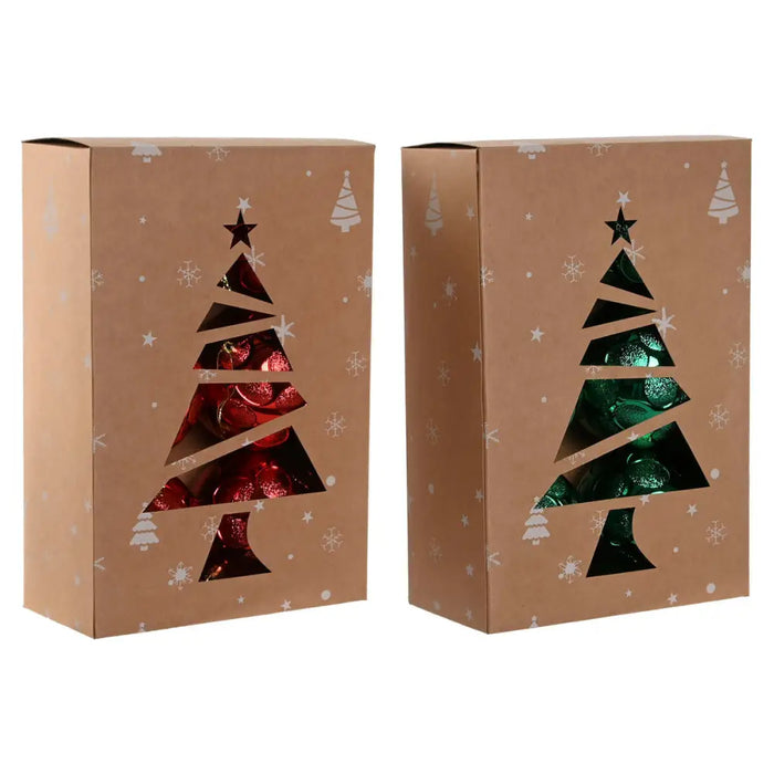 Коледни топки Home ESPRIT Червен Зелен PVC 20 x 10 x 30 cm