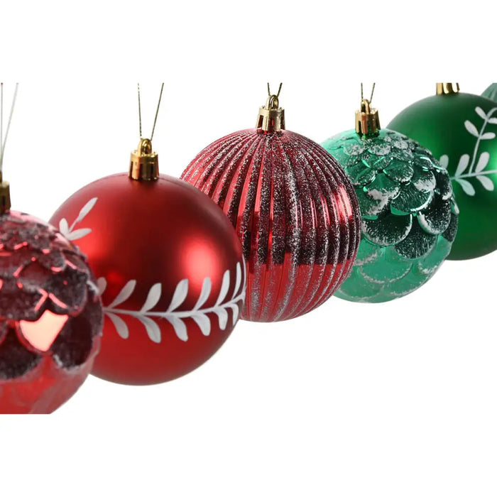 Коледни топки Home ESPRIT Червен Зелен PVC 16 x 16 x 24 cm