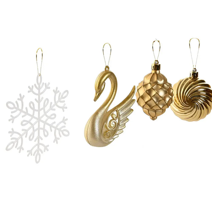 Коледни топки Home ESPRIT Златен полиетилен 28 x 7 x 40 cm