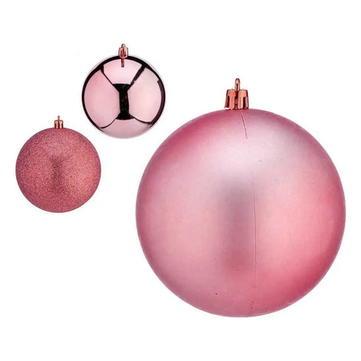 Коледни топки Krist+ 00810 00810 Розов Пластмаса Ø 12 cm 6