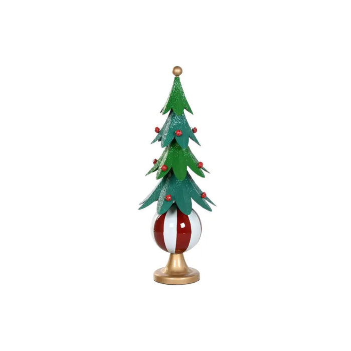 Коледно дърво Home ESPRIT Бял Червен Зелен Златен Метал