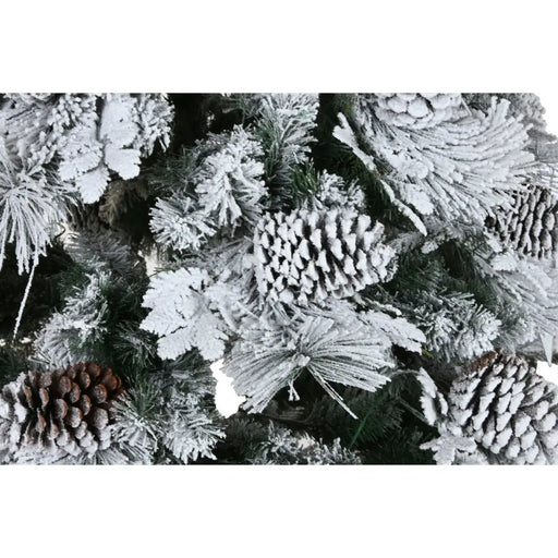 Коледно дърво Home ESPRIT Бял PVC Снежен 140 x 140 x 240 cm