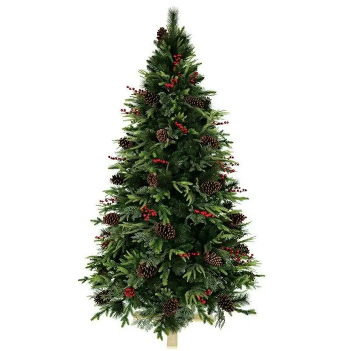 Коледно дърво Home ESPRIT Червен Зелен PVC 129 X 129 X 240
