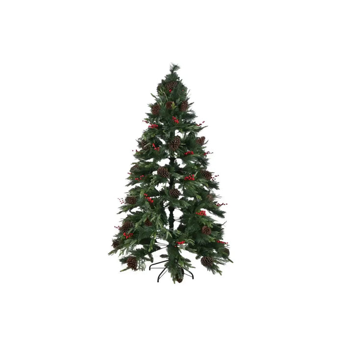Коледно дърво Home ESPRIT Червен Зелен PVC 120 x 120 x 210