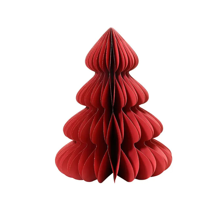 Коледно дърво Decoris Червен хартия Ø 72 x 90 cm