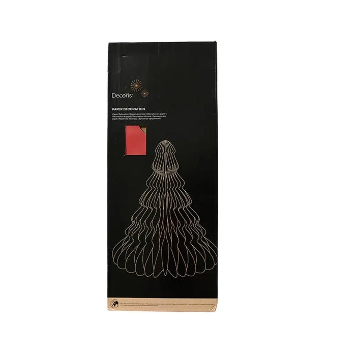 Коледно дърво Decoris Червен хартия Ø 72 x 90 cm