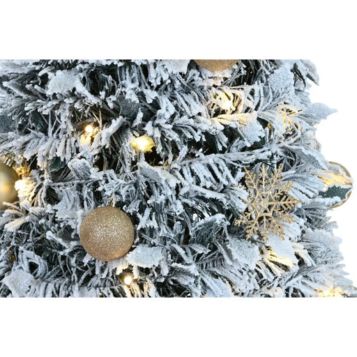 Коледно дърво Home ESPRIT Златен PVC Снежен