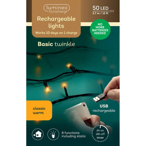 КОЛЕДНО ОСВЕТЛЕНИЕ ГИРЛЯНД 50LED 370CM KAEMINGK 490279