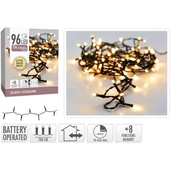 КОЛЕДНО ОСВЕТЛЕНИЕ ГИРЛЯНД 96LED 700CM EWW AX9810340