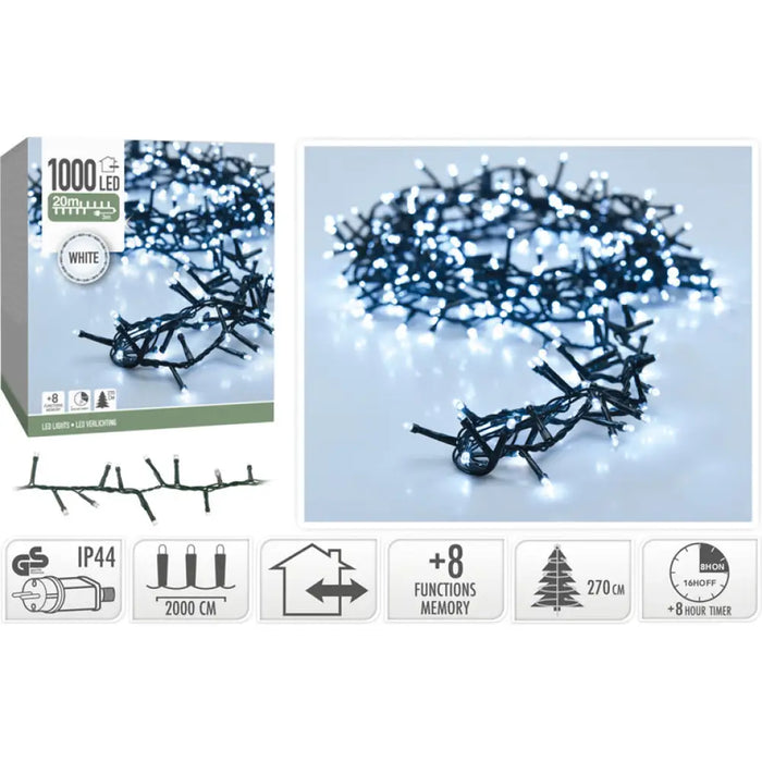 КОЛЕДНО ОСВЕТЛЕНИЕ ГИРЛЯНД 1000LED 2000CM W AX8560040