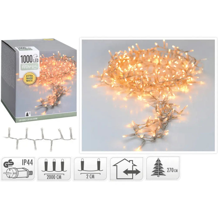 КОЛЕДНО ОСВЕТЛЕНИЕ ГИРЛЯНД 1000LED 2000CM WW AX8530440