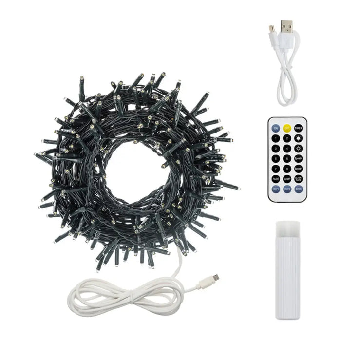 КОЛЕДНО ОСВЕТЛЕНИЕ ГИРЛЯНД 1000СM 200LED WW LOTTI