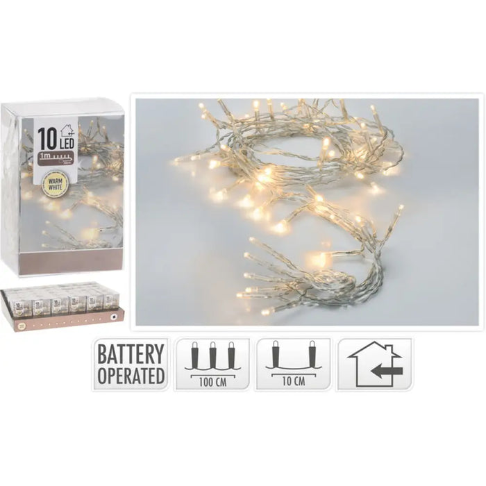 КОЛЕДНО ОСВЕТЛЕНИЕ ГИРЛЯНД 100CM 10LED AX9800100