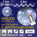 КОЛЕДНО ОСВЕТЛЕНИЕ ГИРЛЯНД 100LED 500CM ENIGMA ET208-W