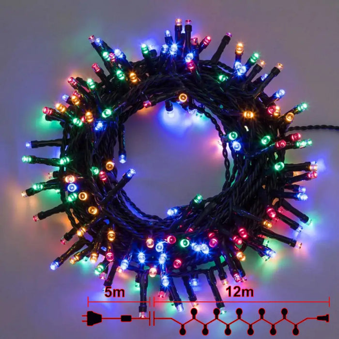 КОЛЕДНО ОСВЕТЛЕНИЕ ГИРЛЯНД 1200CM 120LED ENIGMA ET301G-M