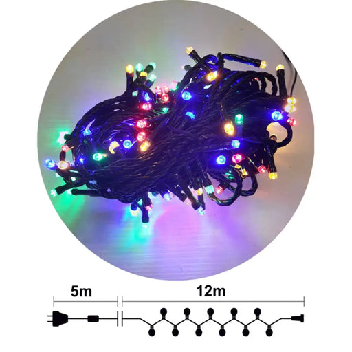 КОЛЕДНО ОСВЕТЛЕНИЕ ГИРЛЯНД 1200CM 120LED ENIGMA ET301G-M