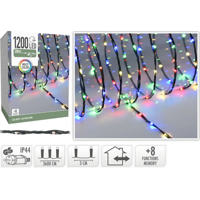 КОЛЕДНО ОСВЕТЛЕНИЕ ГИРЛЯНД 1200LED 3600CM AX9620480