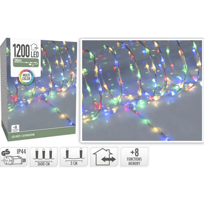 КОЛЕДНО ОСВЕТЛЕНИЕ ГИРЛЯНД 1200LED 3600CM AX9621480