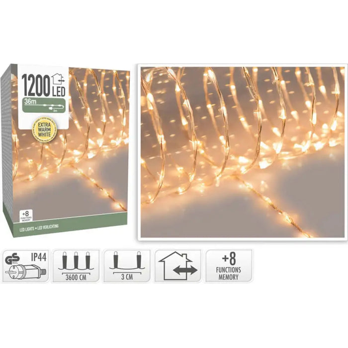 КОЛЕДНО ОСВЕТЛЕНИЕ ГИРЛЯНД 1200LED 3600CM AX9621680