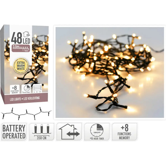 КОЛЕДНО ОСВЕТЛЕНИЕ ГИРЛЯНД 48LED 350CM AX8415510/AX9810320
