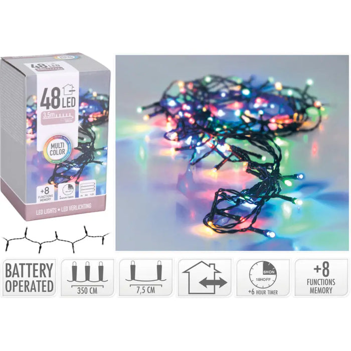 КОЛЕДНО ОСВЕТЛЕНИЕ ГИРЛЯНД 48LED 350CM AX9810220
