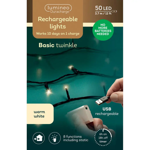 КОЛЕДНО ОСВЕТЛЕНИЕ ГИРЛЯНД 50LED 370CM KAEMINGK 490278