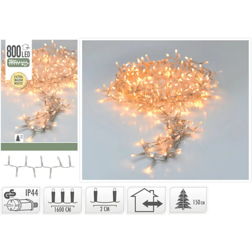 КОЛЕДНО ОСВЕТЛЕНИЕ ГИРЛЯНД 800LED 1600CM WW AX8530430