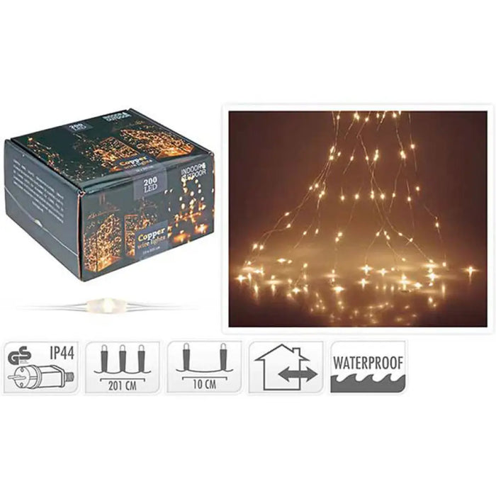 КОЛЕДНО ОСВЕТЛЕНИЕ КАСКАДА 10X200CM 200LED AX8702520